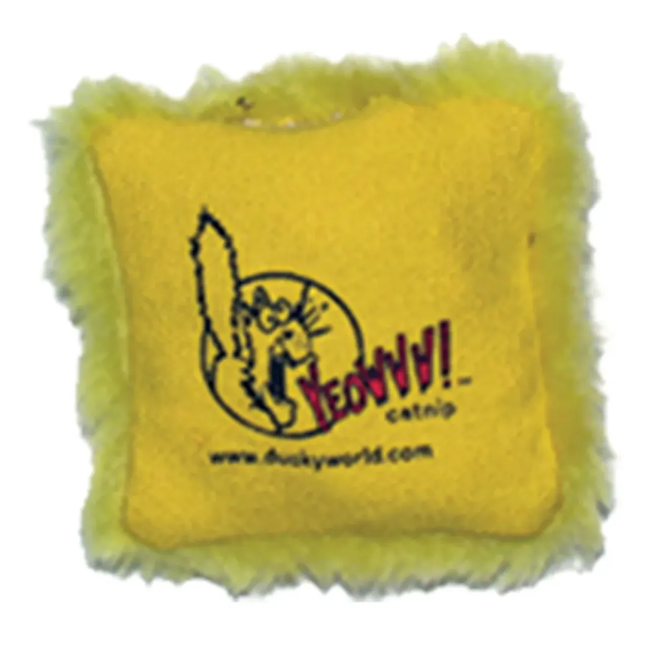 Yeowww Catnip pude gul til kat 6,5x6,5 cm